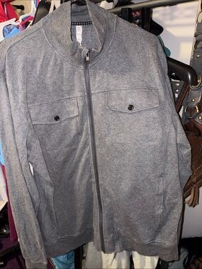 Lululemon Gray Zip-Up Casual Jacket XXL